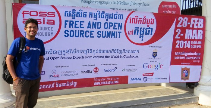 FOSSASIA 2015 Banner, Phnom Penh, Cambodia